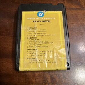 Heavy Metal Tape 2 8 Track - Warner Special Products SP8T-2001 Needs Rebuilt